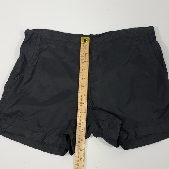 Cheetah Black Nylon Lined Running Athletic Shorts M Drawstring Vintage Activewe - Picture 5 of 8